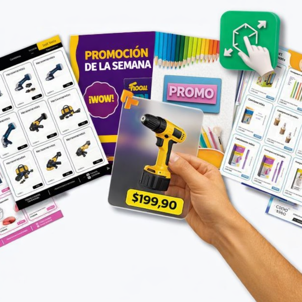 Ejemplo de catálogo profesional con PDF interactivo y link de pedidos