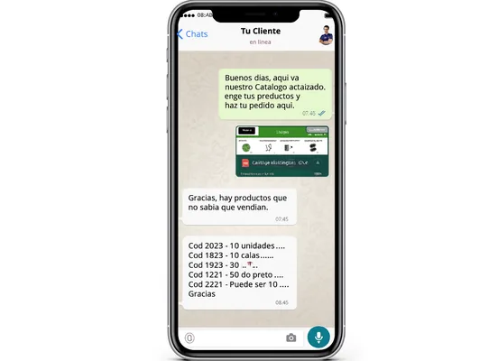 Canal comercial WhatsApp con Catalog Mobile