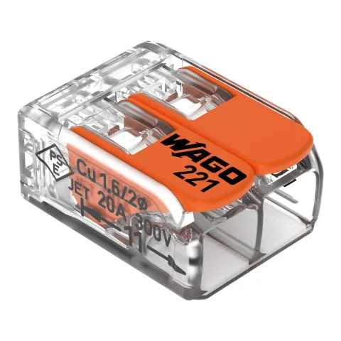 WAGO 221-412 · conector 2 vías