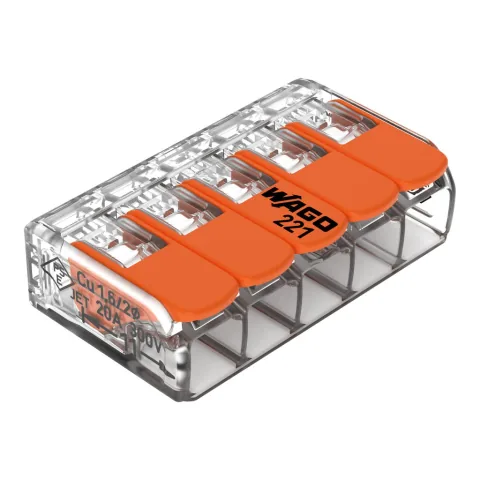 WAGO 221-415 · conector 5 vías